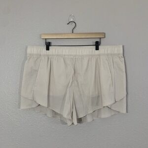 AVIA Women's Beige Athletic Shorts With Panty Liner Size‎ XXXL(22) Lightweight